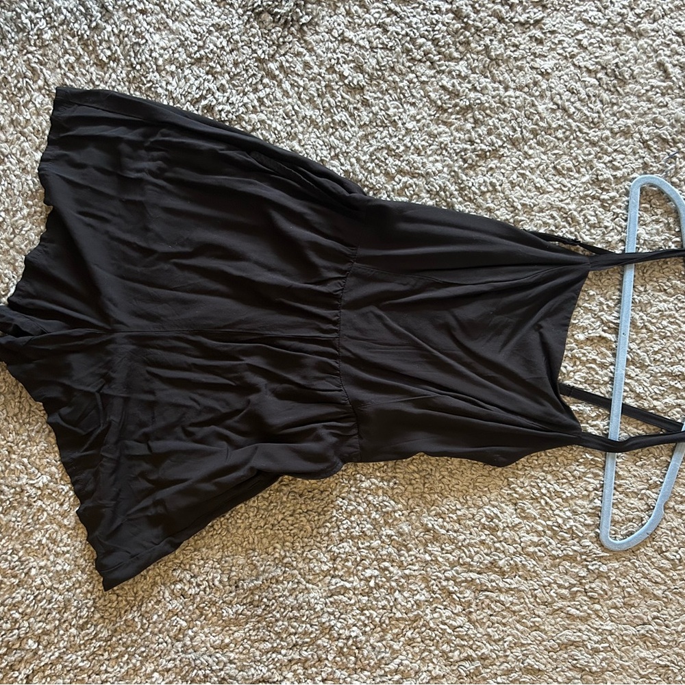 Black Sleeveless Romper